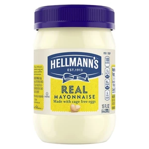 Paquete de 1 condimento cremoso Hellmann's Real Mayonesa sin gluten 15 fl oz - Imagen 1 de 10
