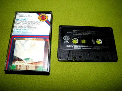 Mozart : Piano Concertos No. 20, 27 - Rudolf Serkin CBS Chrome CrO2 Cassette NM - Image 1 of 2
