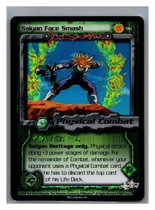 1x DBZ CCG SAIYAN FACE SMASH HOLO FOIL 96 JUEGOS CELULARES SAGA DRAGON BALL Z - Imagen 1 de 1