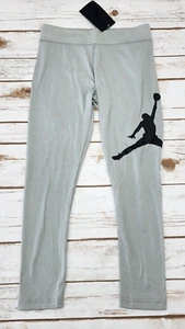 NIKE Jordan Big Kids(Girls') Jumpman Grey Heather Black Legging - Med(10-12) New - Picture 1 of 6