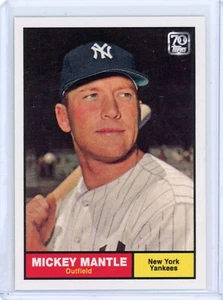 2021 Topps X Mickey Mantle Collection New York Yankees 1961 Topps Design #22 - Picture 1 of 2