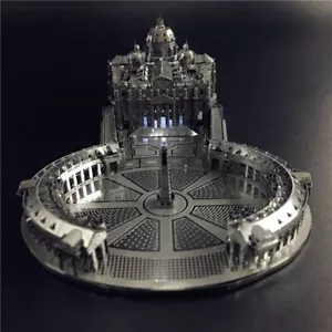 3D-Metallmodell Kirche Versammlung zum Selbermachen Lasergeschnittenes Modell Puzzle Kreativität Spielzeug Erwachsene - Bild 1 von 12