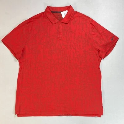 Polo de golf Dri-Fit seco calce estándar para hombre Nike Tiger Woods CU9528 NUEVO XXL Foto 1 de 2