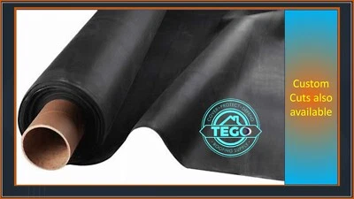 10' x 35' BLACK EPDM 45 mil NR RUBBER  ROOFING - Image 1 of 2