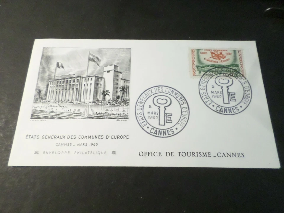 France 1960 FDC 1° Day States General Service Common Europa, Canes 5 Mars - Image 1 of 1