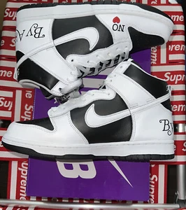 Nike Dunk High SB x Supreme By Any Means - UK8 - Stormtrooper Black/White - Picture 1 of 13