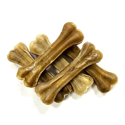 MALTBYS' STORES 1904 LIMITED Medium 6 inch Pressed Bones x10 Natural Rawhide Dog Treats by Maltbys' Stores