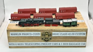 Z Scale Marklin 88041 Class 42.09 Custom Set 6x 86351 Freight Cars and Baggage - Picture 1 of 15