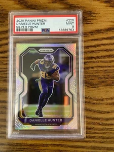 PSA 9 2020 Panini Prizm Danielle Hunter #220 Silver Prizm - Picture 1 of 2