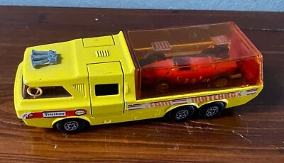 MATCHBOX LESNEY K7 RACING CAR TRANFORTER + FERRARI  GOOD ORIGINAL CONDITIONS - Immagine 1 di 4