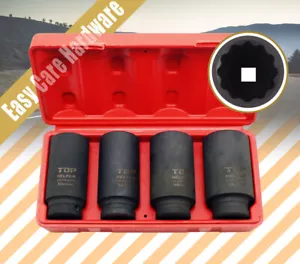 4 pcs Deep Impact Socket Set 1/2" Metric Size 30 32 34 36 mm 12 Point Sockets - Picture 1 of 8