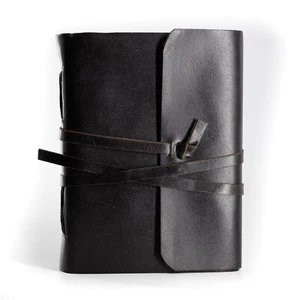 Handmade Leather Journal/Writing Notebook Diary Unlined Paper writing pad gift - Picture 1 of 43