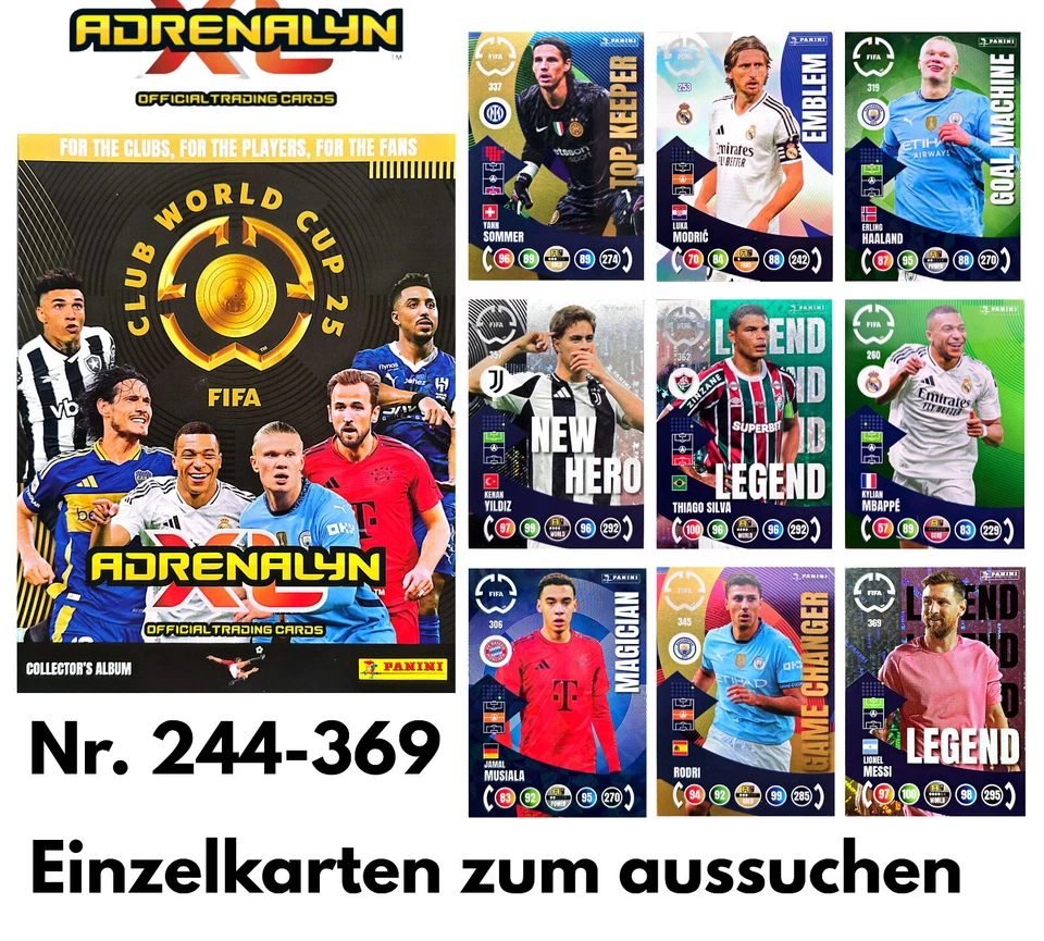Panini - FIFA Club World Cup 2025 - Adrenalyn XL - Einzelkarten #244-369 - WM - Bild 1 von 1