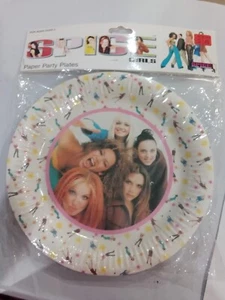Spice Girls Paper Party Plates 8 ct. 9" 1997 NEW - Picture 1 of 7