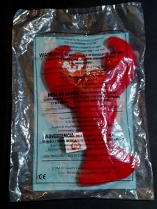 RARE! SEALED PACKAGING! 1998 Pinchers Teenie Beanie Baby, McDonald's  - Picture 1 of 5