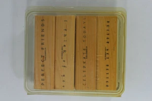 Stampin Up Wooden Stamps Set Circa 2001 - Imagen 1 de 3