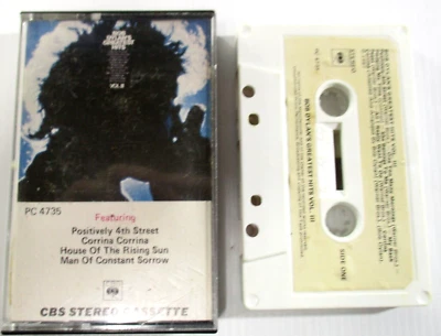 Bob Dylan Greatest Hit Vol III Cassette Tape PC 4735 USA Tape CBS 1967 Tested - Image 1 of 4