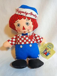 RAGGEDY ANDY Beanbag Plush Doll 8" 16687 Applause Classic Look - Picture 1 of 4
