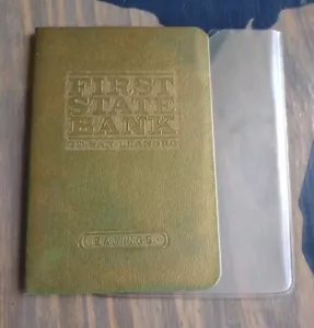 Libro de caja de ahorros de California First State Bank 1968 de San Leandro - Imagen 1 de 6