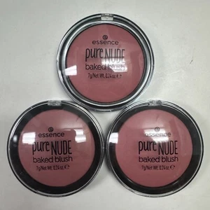 LOT of 3 - essence Pure Nude Baked Blush 06 Rosy ROSEWOOD Vegan & Cruelty Free - Picture 1 of 7