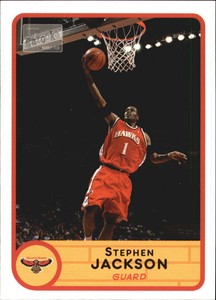 2003-04 Bazooka Atlanta Hawks Basketball Card #153 Stephen Jackson