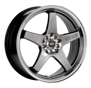 Enkei 446-770-0238HB EV5 18x8.5 Hyper Black Wheel Universal Fit 5x114.3/5x112 - Picture 1 of 1