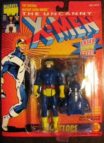 THE UNCANNY X-MEN CYCLOPS LASER LIGHT ACTION FIGURE MOC (1993) TOYBIZ Cover