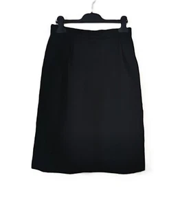 Yves saint laurent - Jupe Noire - 100% Laine - Taille 34 fr - TBE - Picture 1 of 4