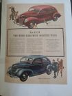  1930s  Two Ford Cars  Advertising Magazine Automotive 36cmsx25cms 