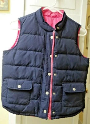 CHALECO ACOLCHADO Lilly Pulitzer Pato Azul y Rosa NIÑAS (XL 18" pit-pit) Talla 14 Foto 1 de 4