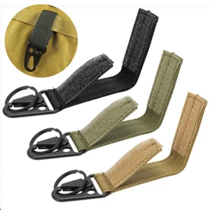 Mosquetón táctico exterior correas de nailon EDC llavero soporte mochila cinturón gancho - Imagen 1 de 16
