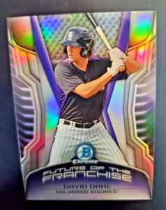 2014 David Dahl Mini Bowman Chrome Refractor Future Of The Franchise Rockies - Picture 1 of 4