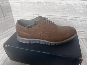 Cole Haan Zerogrand Wing OX Men’s Size 9.5 M Morel/Folkstone Gray NEW C37977 - Picture 1 of 5