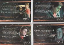Stargate SGU Universe The Quotable Eli Insert Lot of 4 Cards Q2 Q3 Q7 Q9