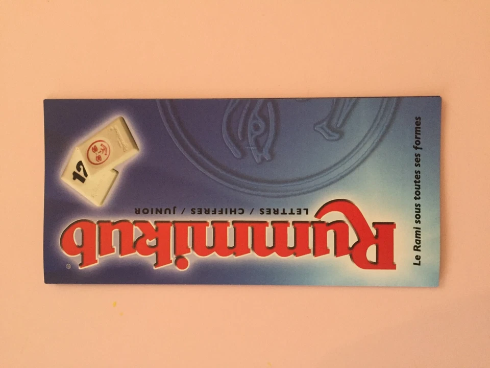 NOTICE SEULE PIECE DETACHEE JEU DE SOCIETE RUMMIKUB CHIFFRES 2014 - Photo 1/1