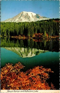 Mount Rainier & Reflection Lake, Mt. Rainier National Park, Washington Postcard - Picture 1 of 2