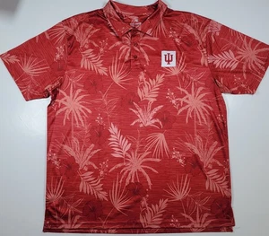 Indiana University Hoosiers Mens 2XL Palms Print Red Coliseum Short Sleeve NCAA - Picture 1 of 5