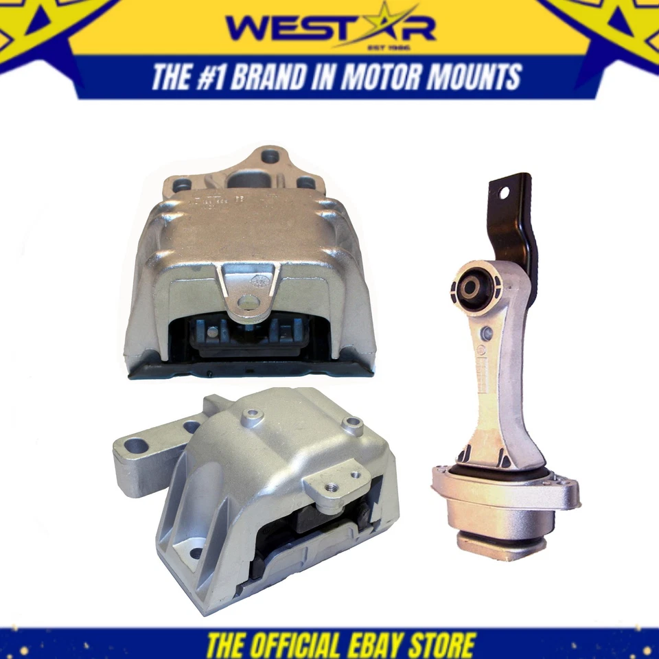 Juego de montaje de motor y transmisión 3 piezas para Volkswagen Passenger Jetta Golf L4 1,8 l 1781 cc Foto 1 de 1