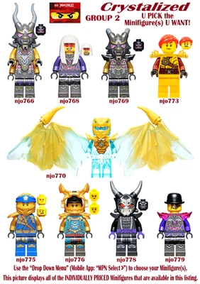 Genuine LEGO U PICK Ninjago CRYSTALIZED Minifigures **NEW** Group 2 - Image 1 of 4