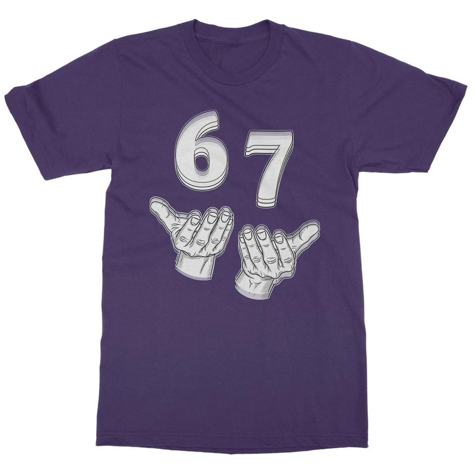 Six Seven 6 7 Meme - Camiseta Unisex Divertida Ambiente Manos Arriba y Abajo Foto 1 de 1