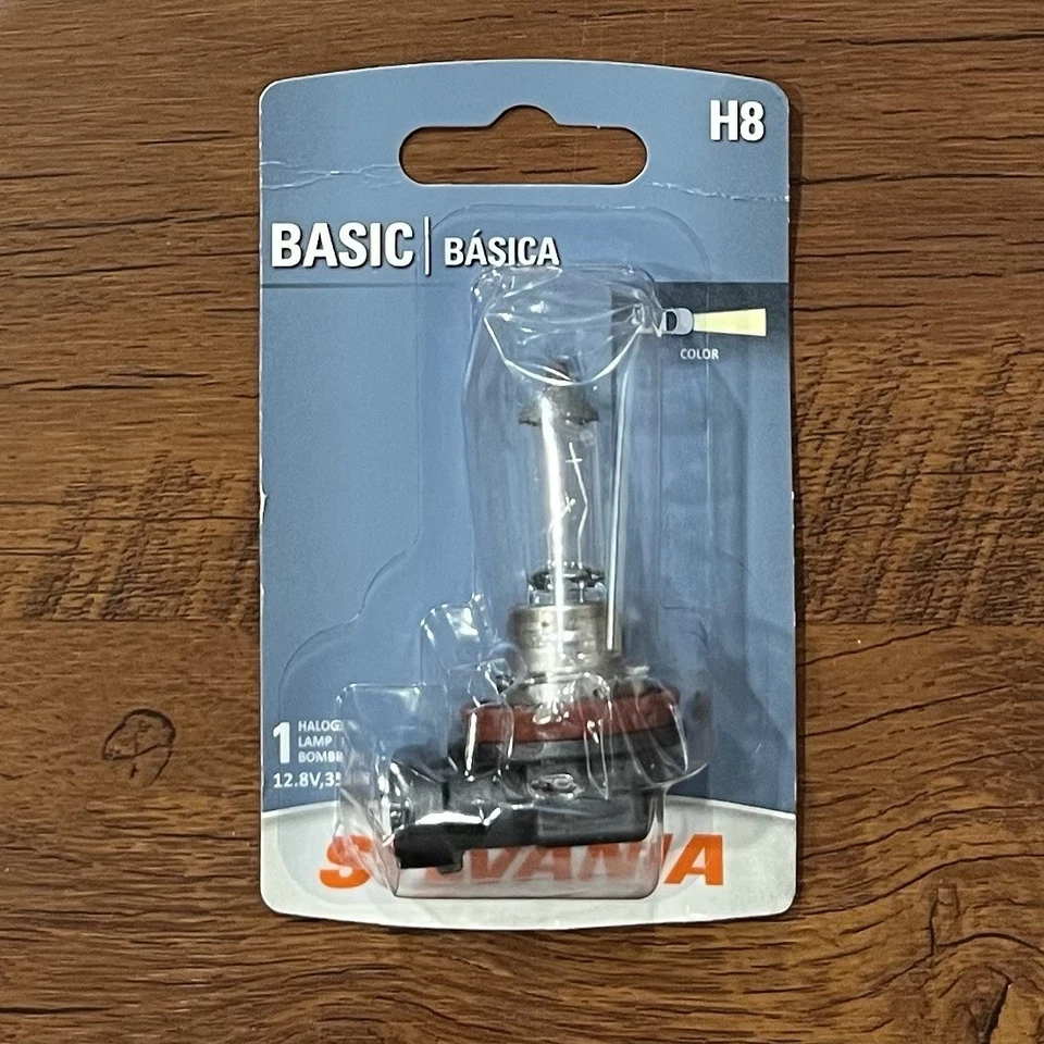 Sylvania H8 базовая галогенная лампа для фар, противотуманных фар, дневных фонарей (1 лампа) - Изображение 1 из 1
