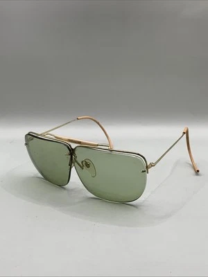 Gafas Simmons Modelo 1350 Lente Amarilla Metal Dorado Monturas Sin Montura Conducción Foto 1 de 4