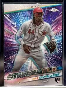 2024 Topps Series 1 Elly De La Cruz Chrome Stars of the MLB #CSMLB-23 Reds RC - Bild 1 von 2