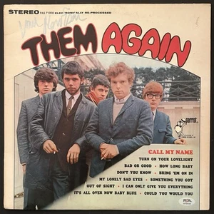 VAN MORRISON Signed Autographed Album Cover THEM AGAIN + LP - PSA # AP24103 - Picture 1 of 4