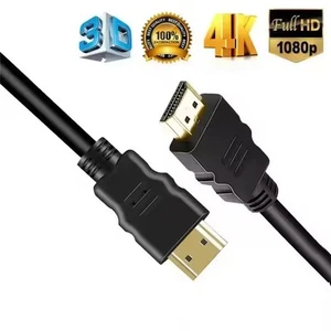 HDMI CABLE 2.0 HIGH SPEED GOLD PLATED FAST LEAD HD 4K 2160P 3D HDTV 1080P 2160P - Picture 1 of 10