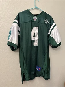 Brett Favre New York Jets Reebok NFL Authentic Players Stitched Jersey Sz 50 Rbk - Picture 1 of 20