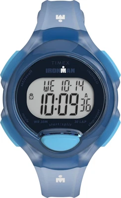 Timex Women's Ironman Essential 34mm Watch - Blue Strap Digital Dial Blue Case - image 1 of 4