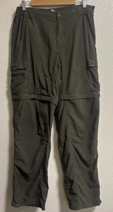 Columbia Titanium Men’s Size M (32) Pants Gray Hiking Fish Outdoor Convertible - Picture 1 of 11