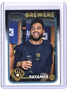 Joel Payamps ESPEJO DORADO SSP 2024 Actualización Topps #US153 Brewers - Imagen 1 de 3