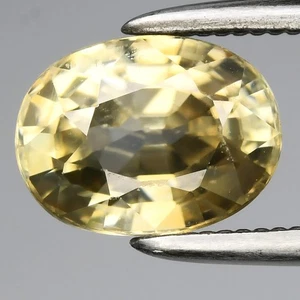 💎 1.89ct VS Oval Natural Yellowish Green Zircon - Gentle Heat, Africa Gemstone - Picture 1 of 4